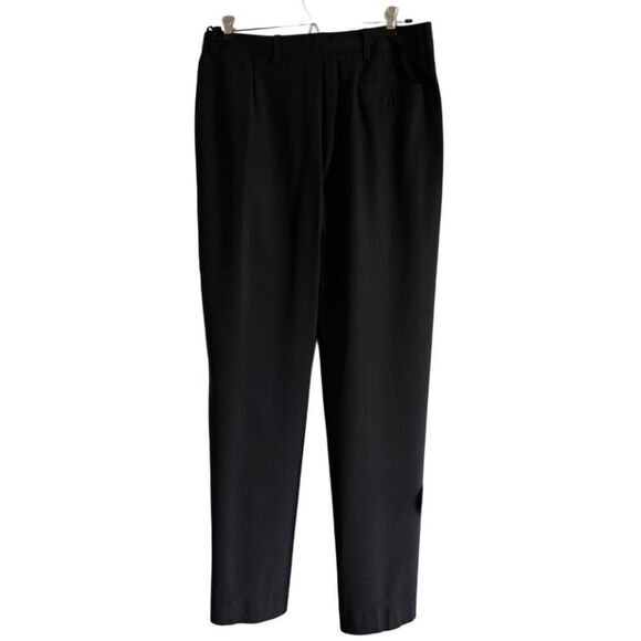 PRADA black silk blend wide legged pants size 44 - Picture 1 of 11